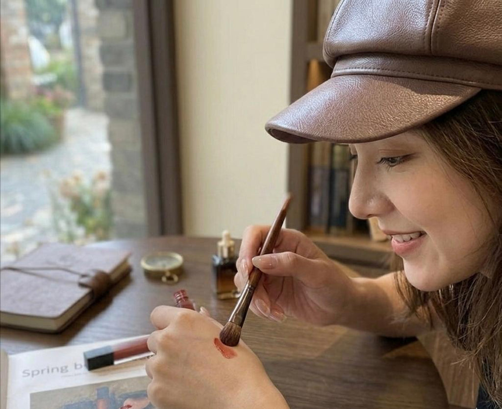 Casquette de peintre marron femme – Accessoire automne hiver vintage et élégant