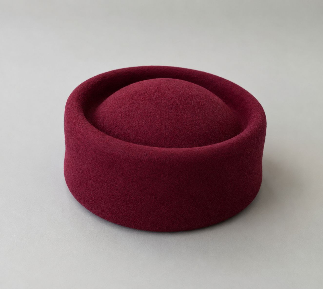 Béret femme laine rouge bordeaux concave top – Béret vintage élégant hiver