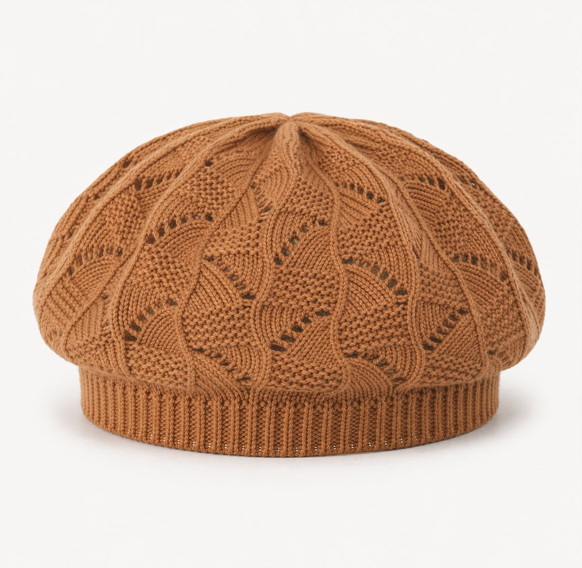 Béret Femme Camel | Tricot Acrylique