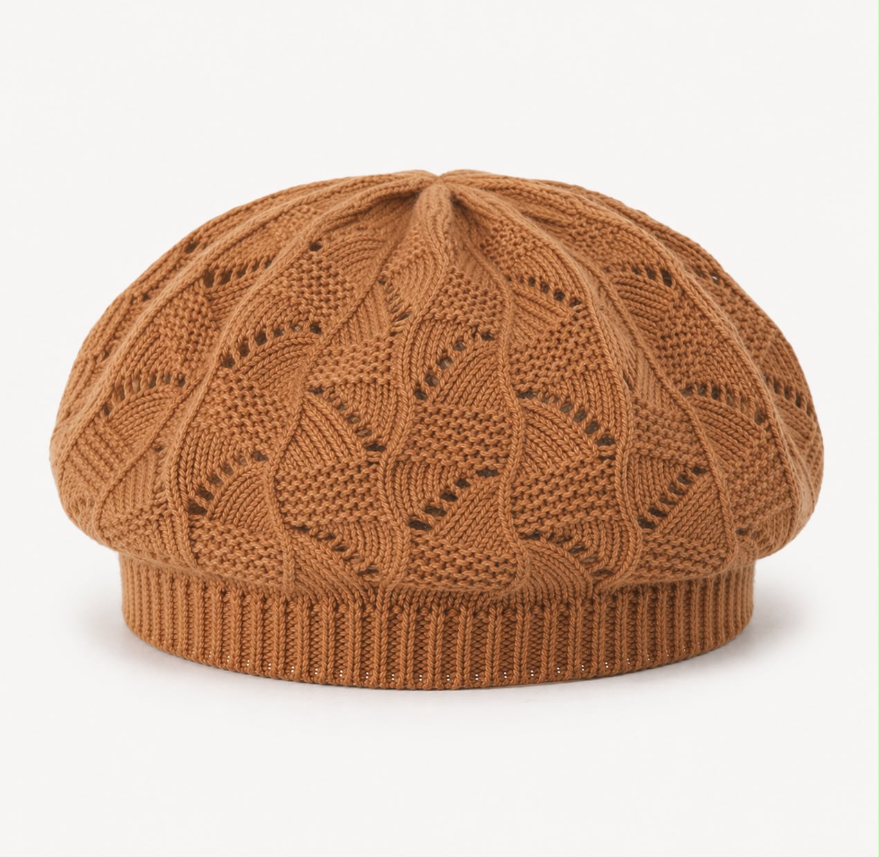 Béret Femme Camel | Tricot Acrylique