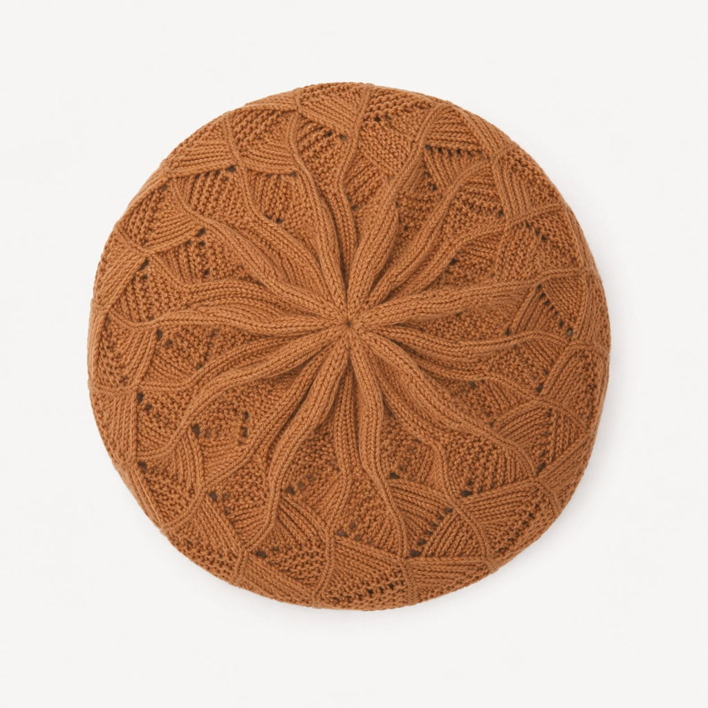 Béret Femme Camel | Tricot Acrylique