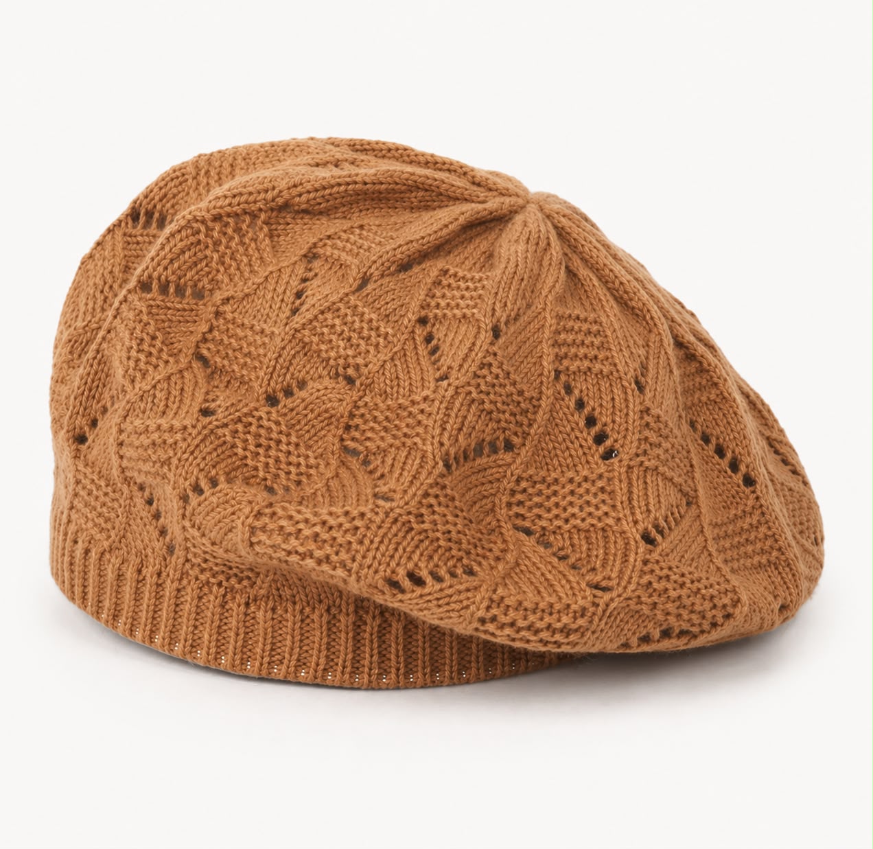 Béret Femme Camel | Tricot Acrylique