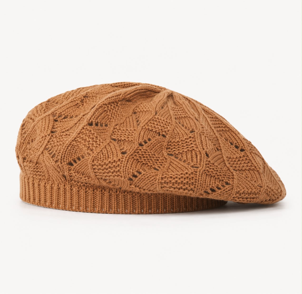 Béret Femme Camel | Tricot Acrylique