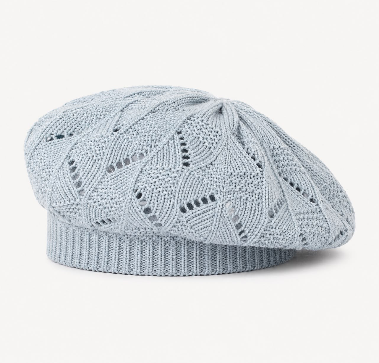 Béret Femme Gris Clair | Tricot Acrylique
