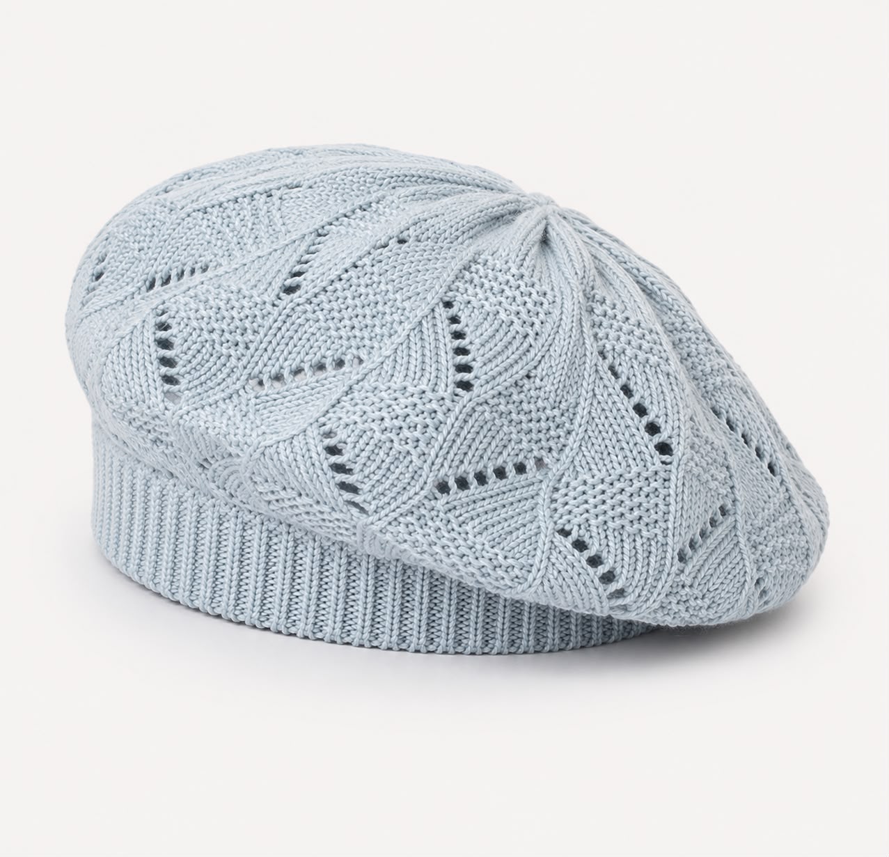 Béret Femme Gris Clair | Tricot Acrylique