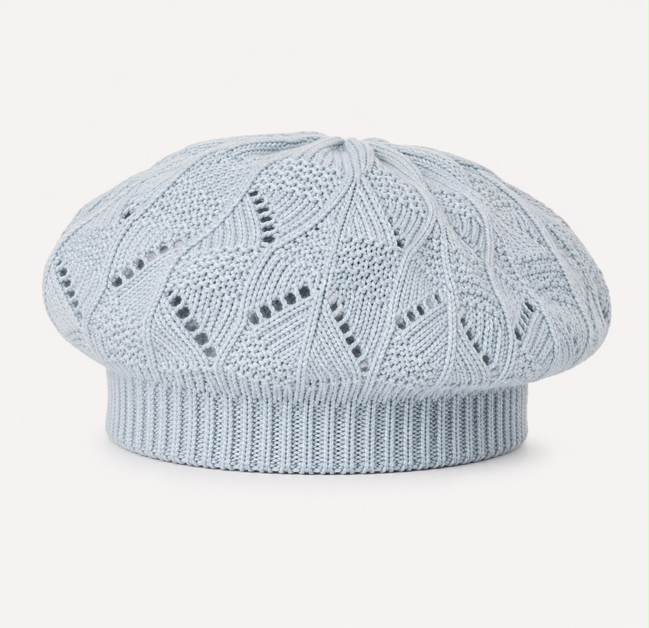 Béret Femme Gris Clair | Tricot Acrylique