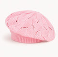 Béret Femme Rose Pastel | Tricot Acrylique