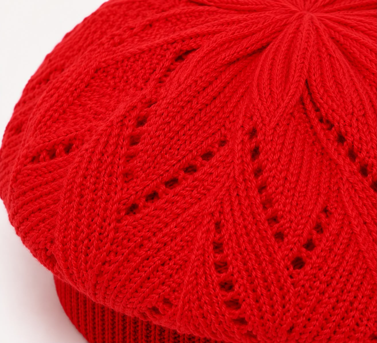 Béret Femme Rouge Foncé | Tricot Acrylique