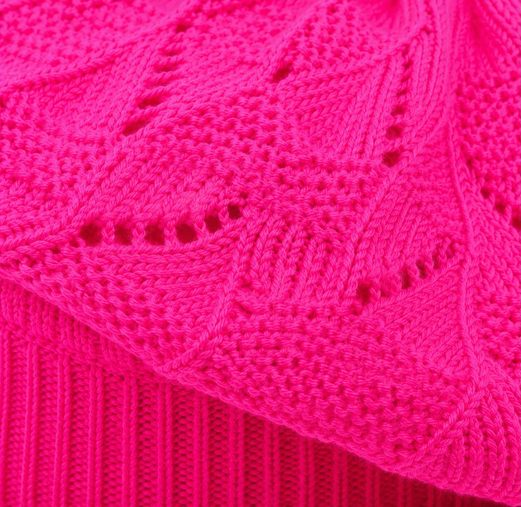 Béret Femme Rose Fuchsia | Tricot Acrylique