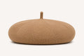 Casquette Béret Femme Brun | Coton Tricoté