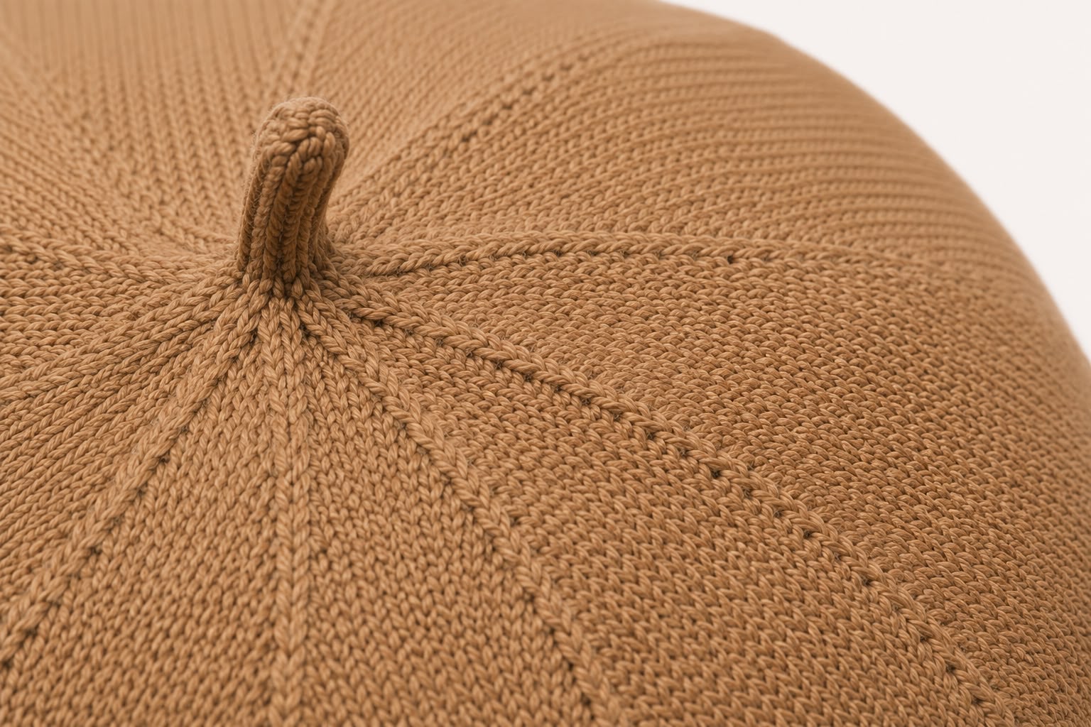 Casquette Béret Femme Brun | Coton Tricoté