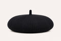 Casquette Béret Femme Noir | Coton Tricoté