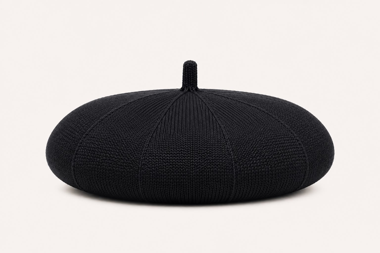 Casquette Béret Femme Noir | Coton Tricoté