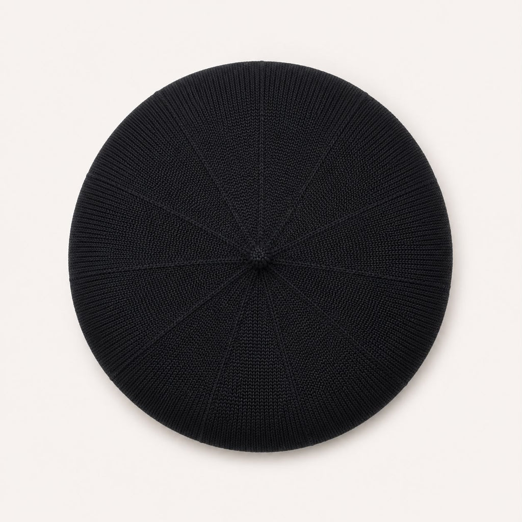 Casquette Béret Femme Noir | Coton Tricoté