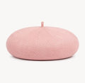 Casquette Béret Femme Rose | Coton Tricoté