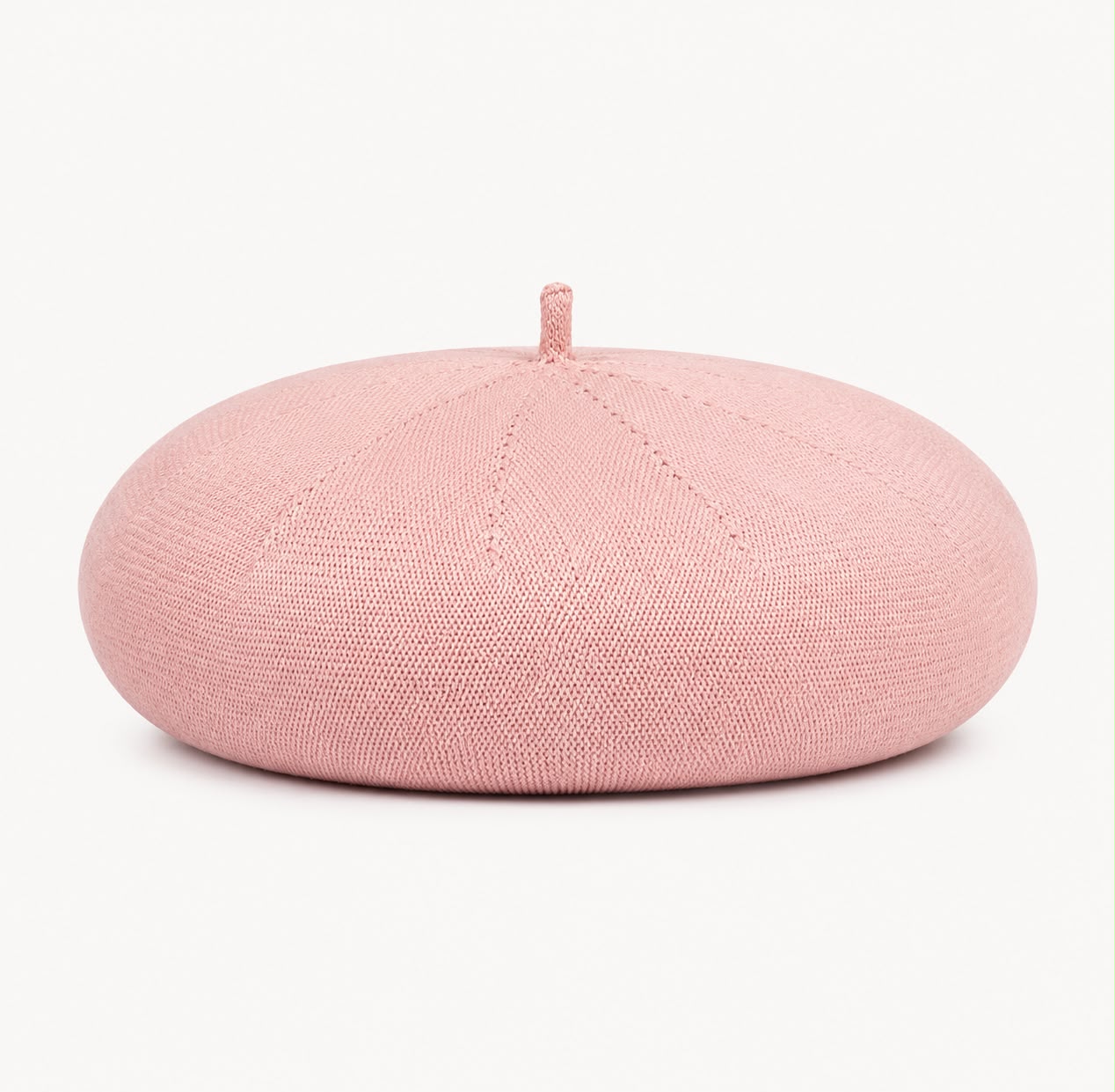 Casquette Béret Femme Rose | Coton Tricoté