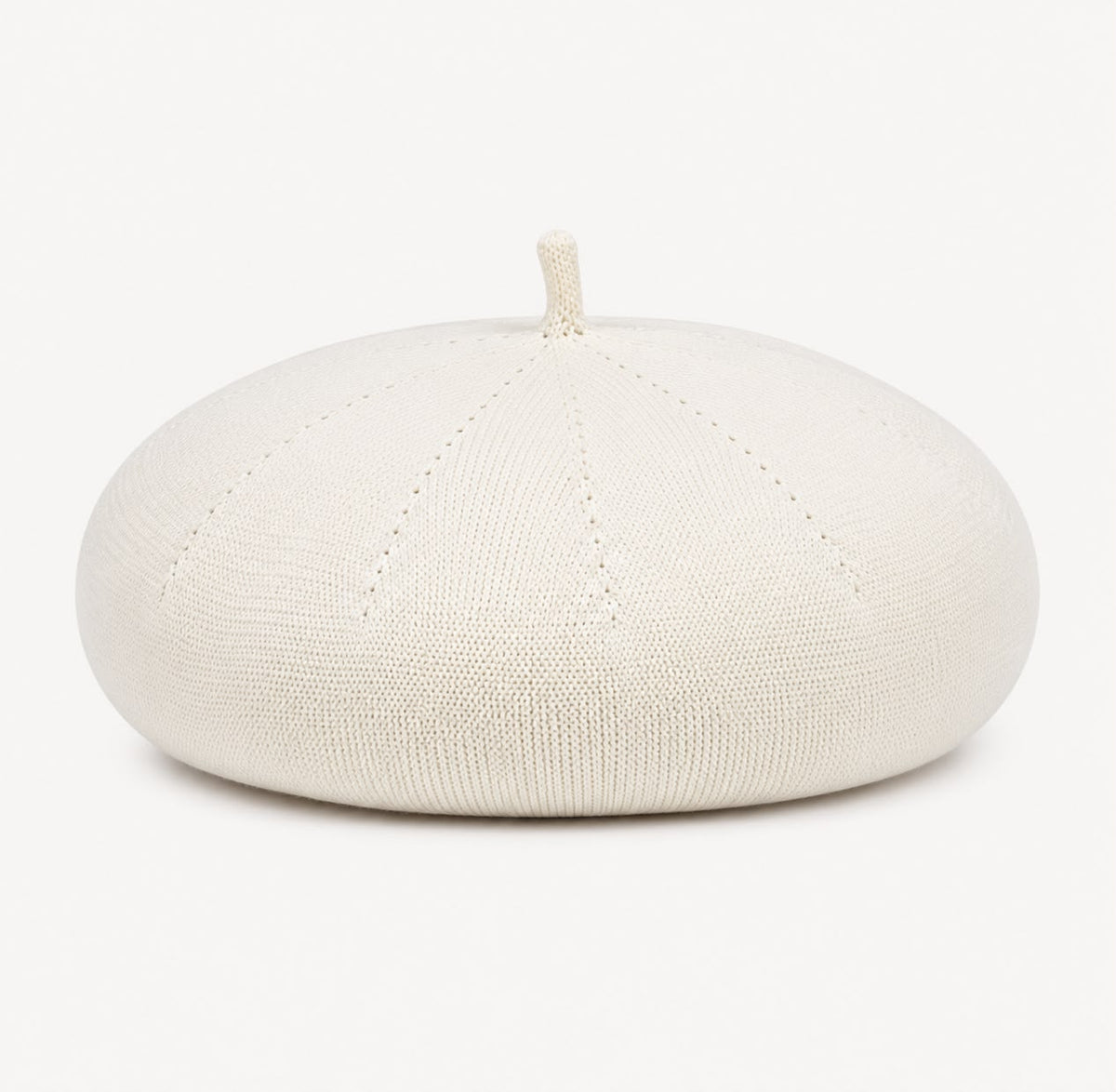 Casquette Béret Femme Blanc | Coton Tricoté