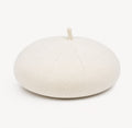 Casquette Béret Femme Blanc | Coton Tricoté