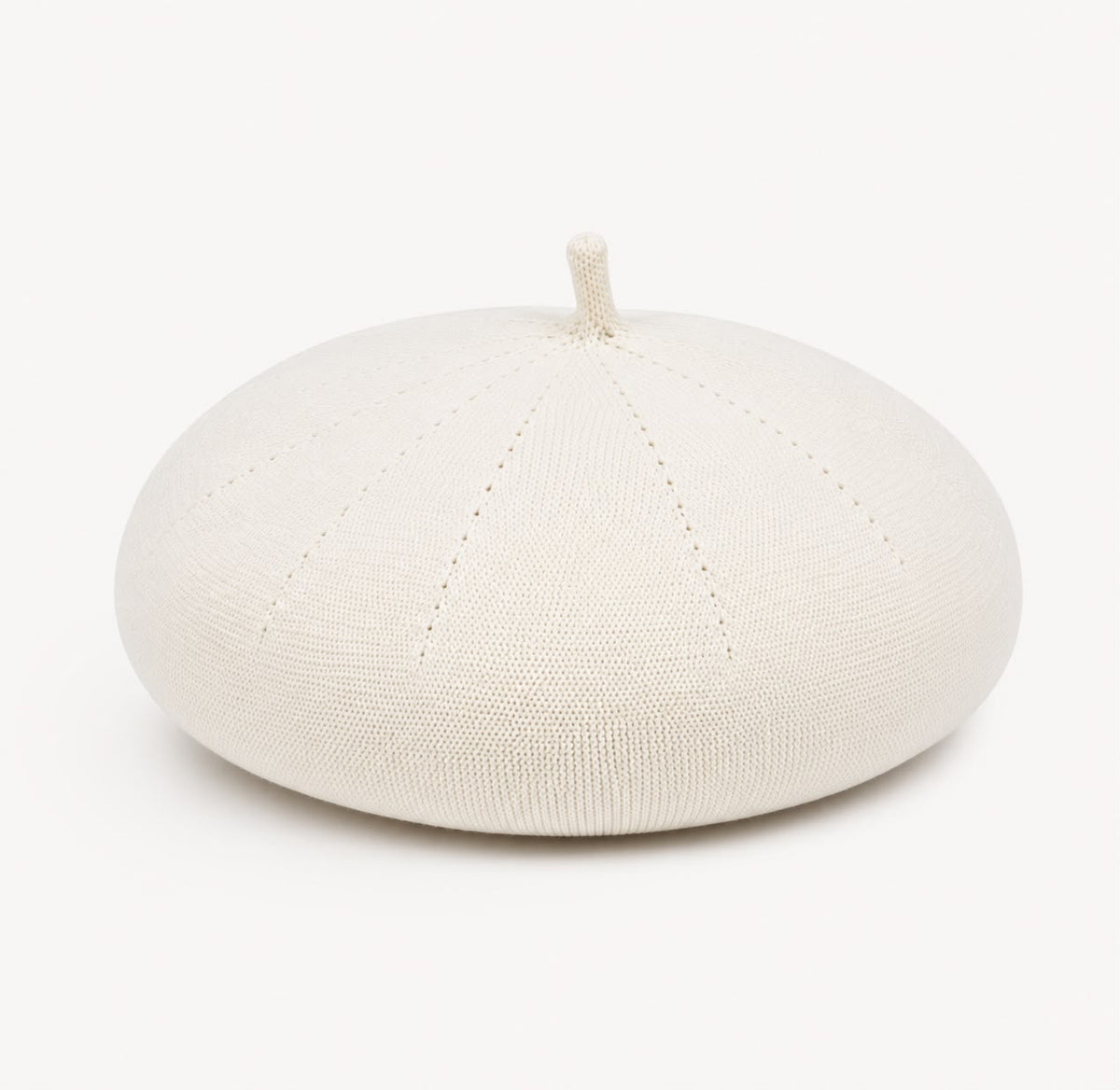 Casquette Béret Femme Blanc | Coton Tricoté