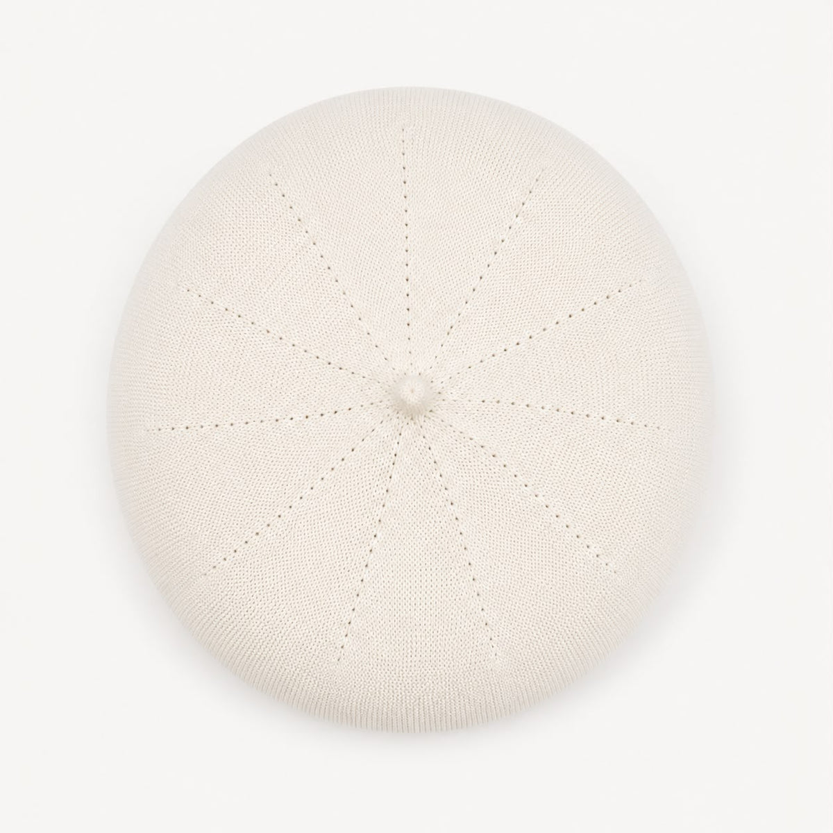 Casquette Béret Femme Blanc | Coton Tricoté
