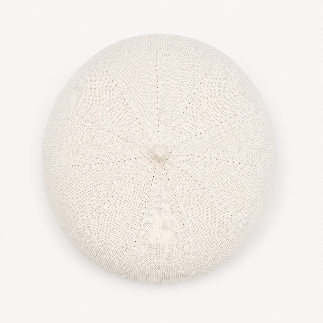 Casquette Béret Femme Blanc | Coton Tricoté