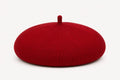 Casquette Béret Femme Rouge | Coton Tricoté