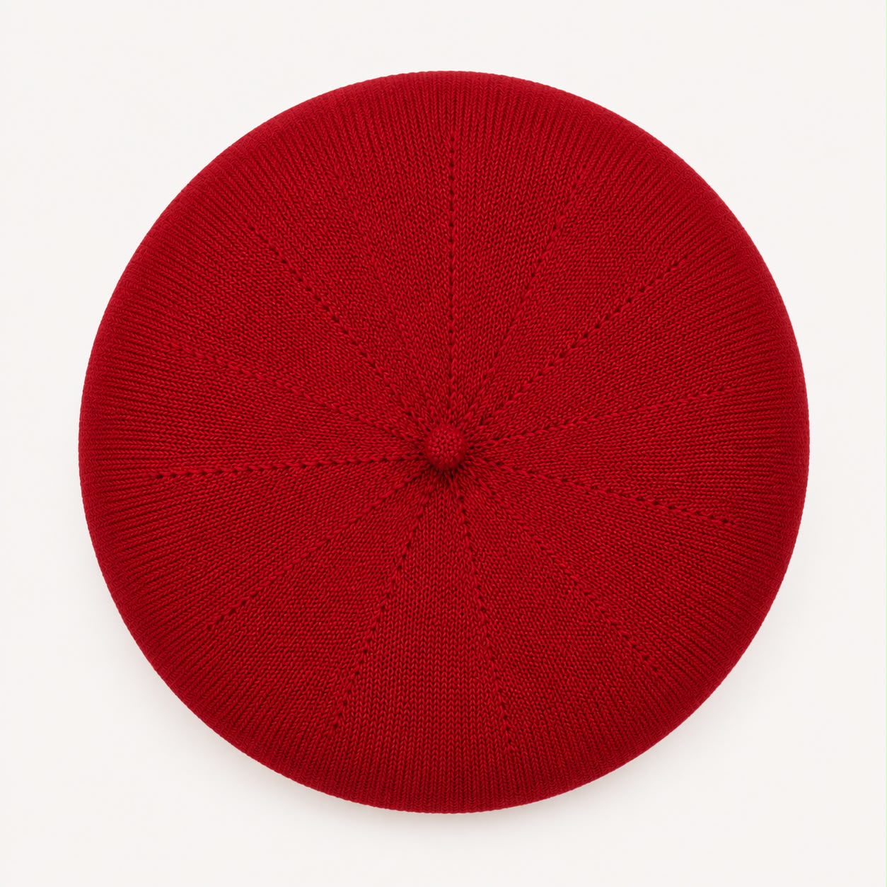 Casquette Béret Femme Rouge | Coton Tricoté