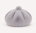 Béret Femme en Fourrure Gris Clair | Élégance Hivernale