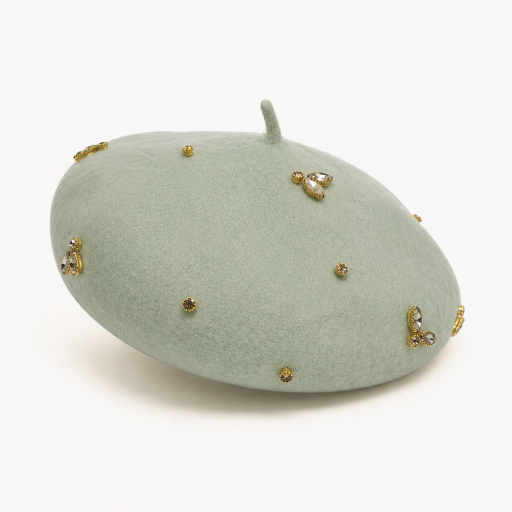 Béret Laine Femme Vert | Abeille Royale
