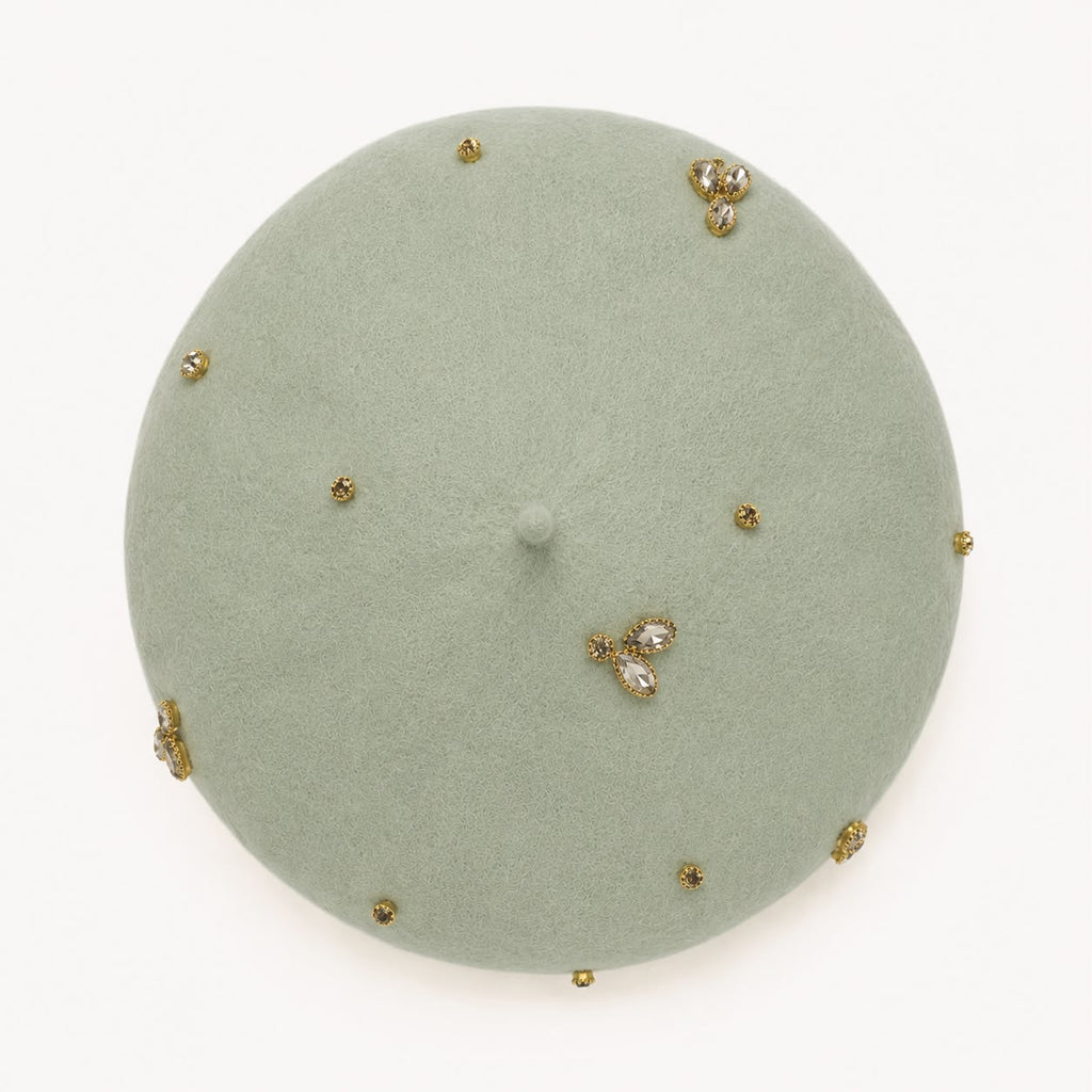 Béret Laine Femme Vert | Abeille Royale