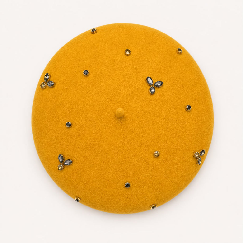 Béret Laine Femme Jaune | Abeille Royale