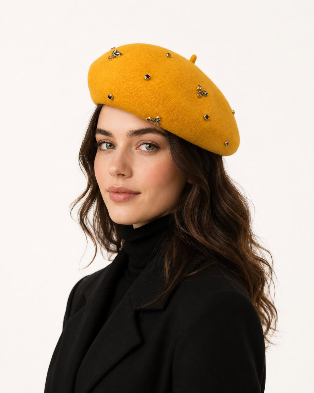 Béret Laine Femme Jaune | Abeille Royale