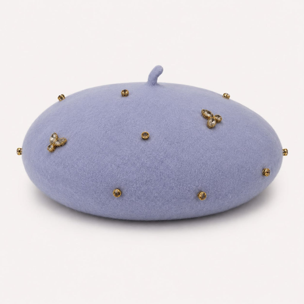Béret Laine Femme Bleu | Abeille Royale
