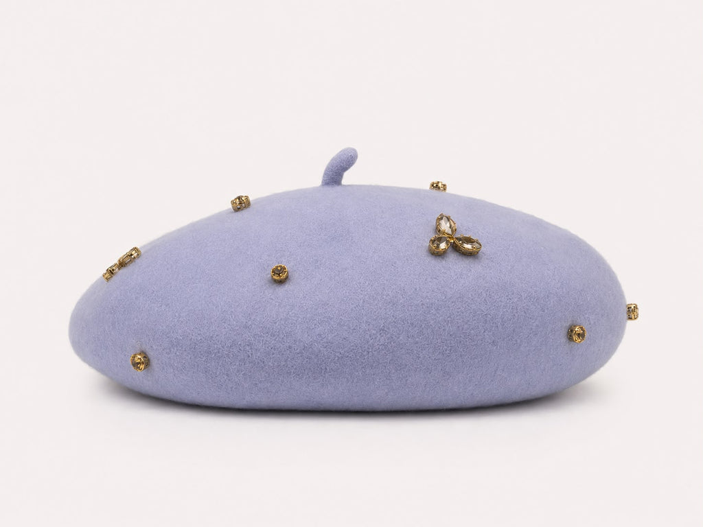 Béret Laine Femme Bleu | Abeille Royale