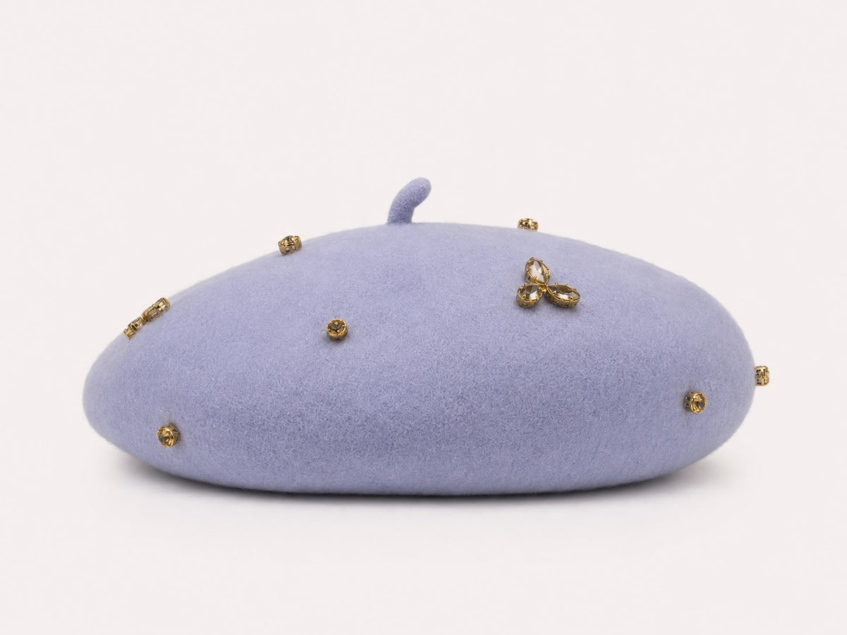 Béret Laine Femme Bleu | Abeille Royale