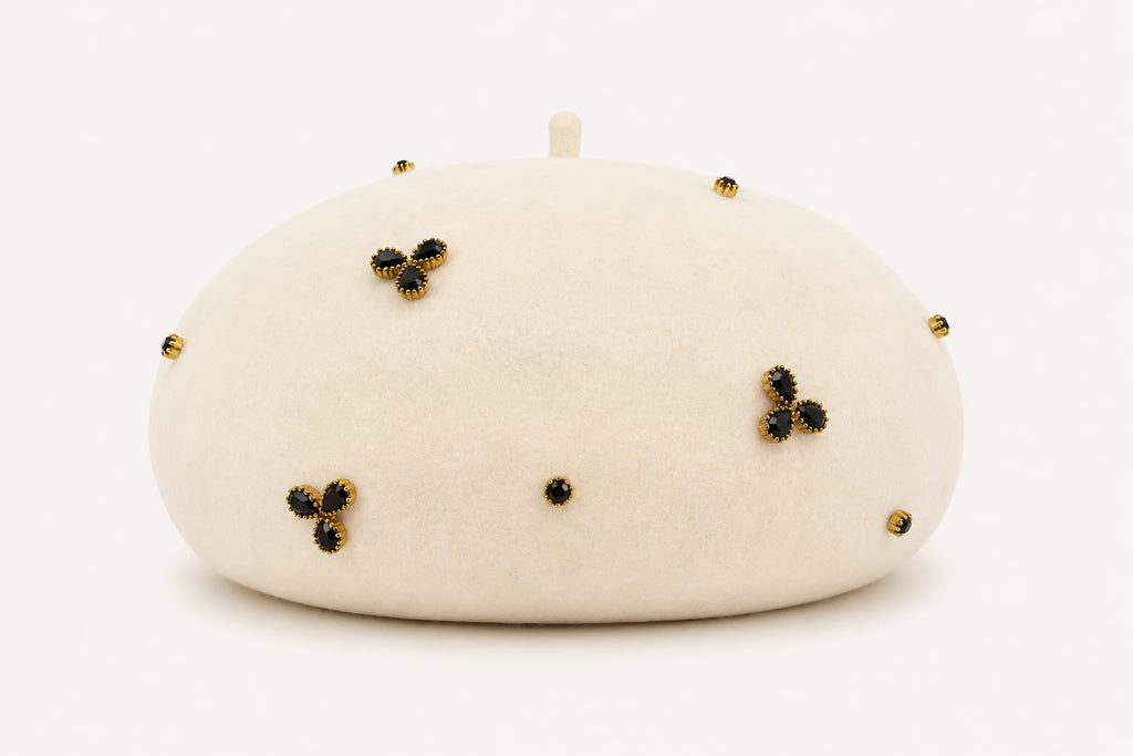 Béret Laine Femme Blanc | Abeille Royale