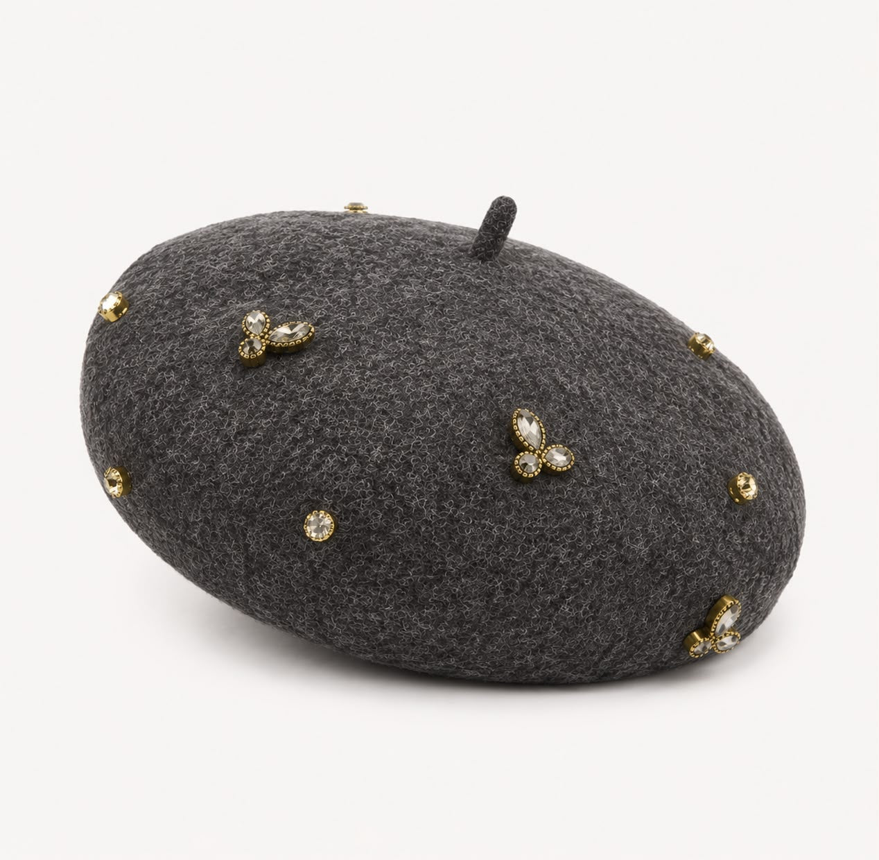 Béret Laine Femme Gris Foncé | Abeille Royale
