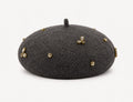 Béret Laine Femme Gris Foncé | Abeille Royale