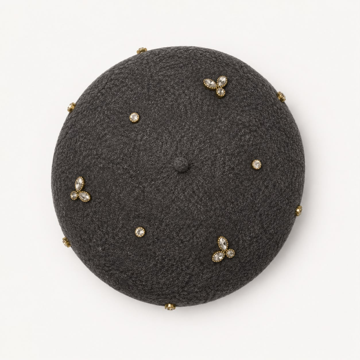 Béret Laine Femme Gris Foncé | Abeille Royale