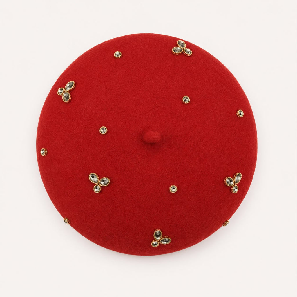 Béret Laine Femme Rouille | Abeille Royale