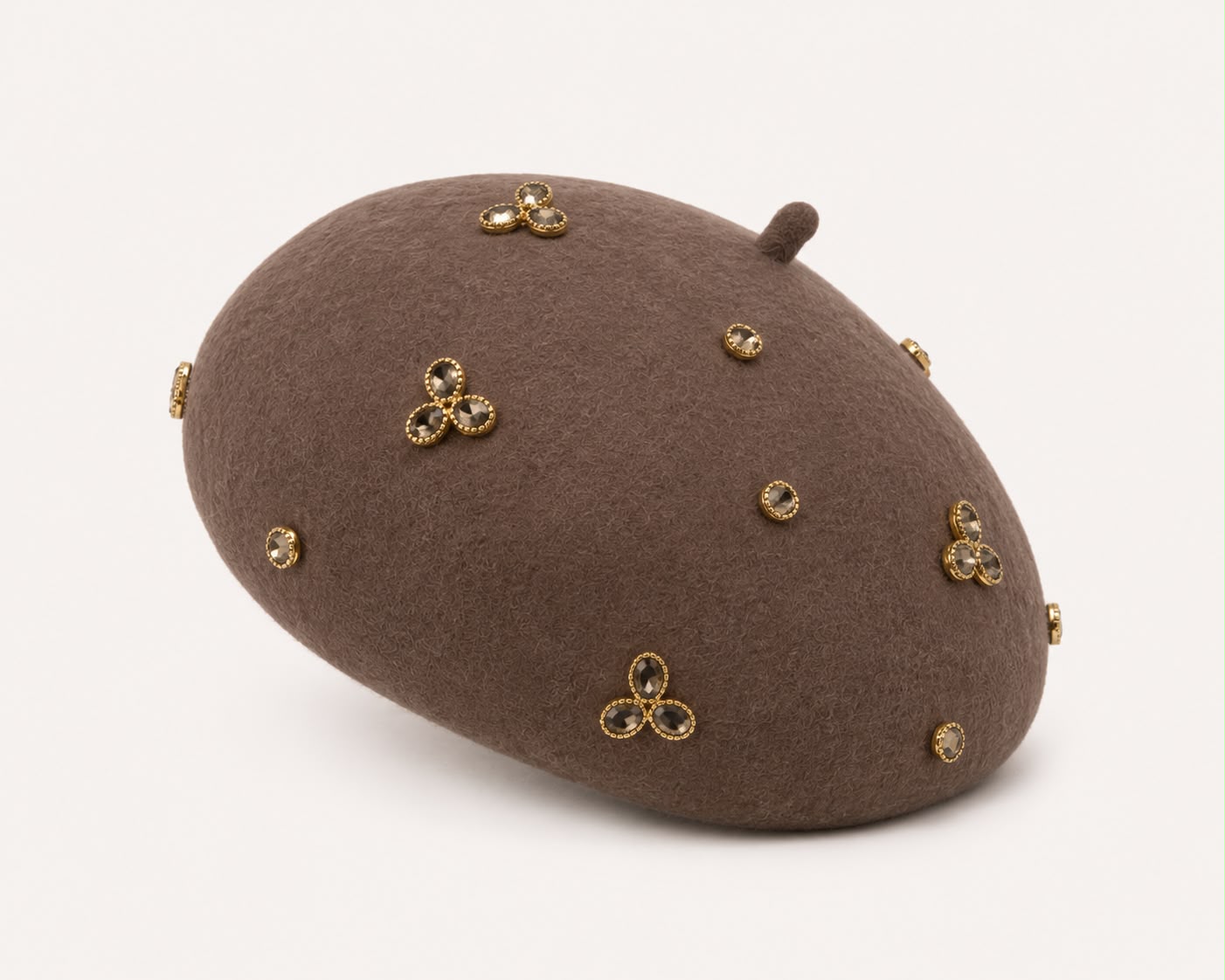 Béret Laine Femme Marron | Abeille Royale