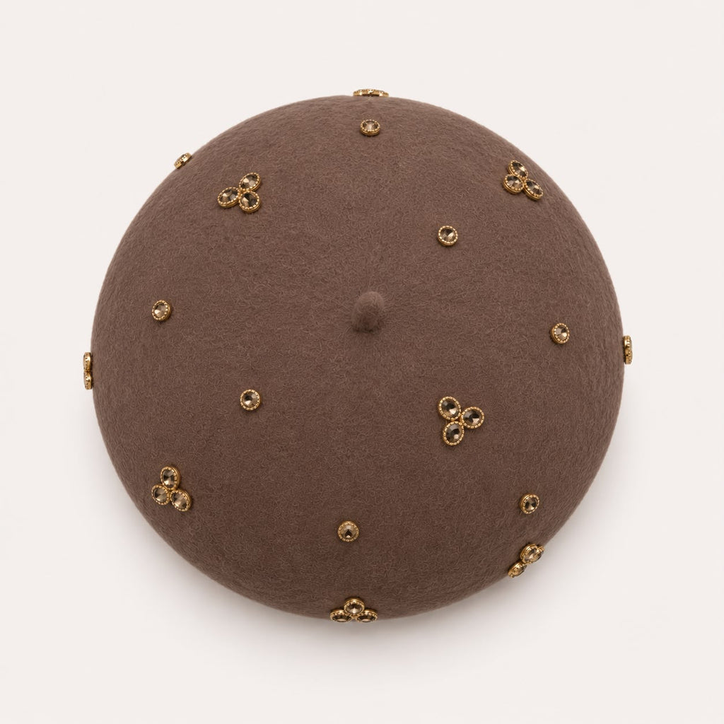 Béret Laine Femme Marron | Abeille Royale