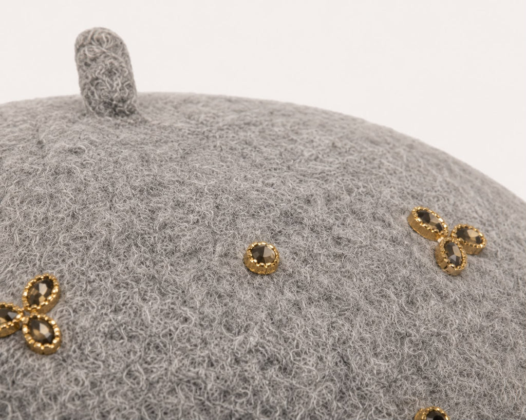 Béret Laine Femme Gris | Abeille Royale