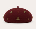 Béret Laine Femme Bordeaux | Abeille Royale