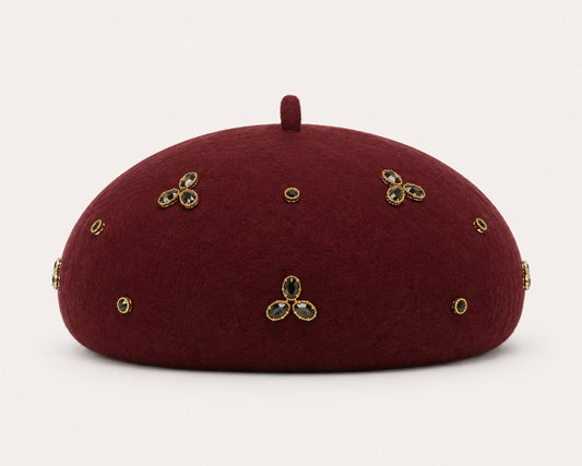 Béret Laine Femme Bordeaux | Abeille Royale