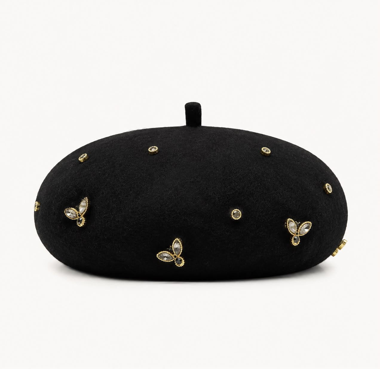 Béret Laine Femme Noir | Abeille Royale