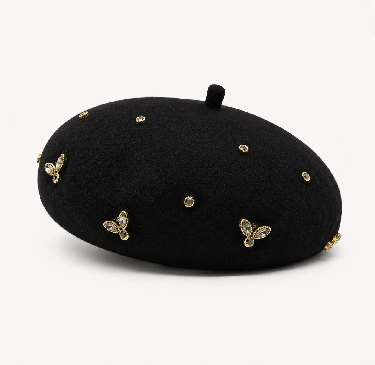 Béret Laine Femme Noir | Abeille Royale