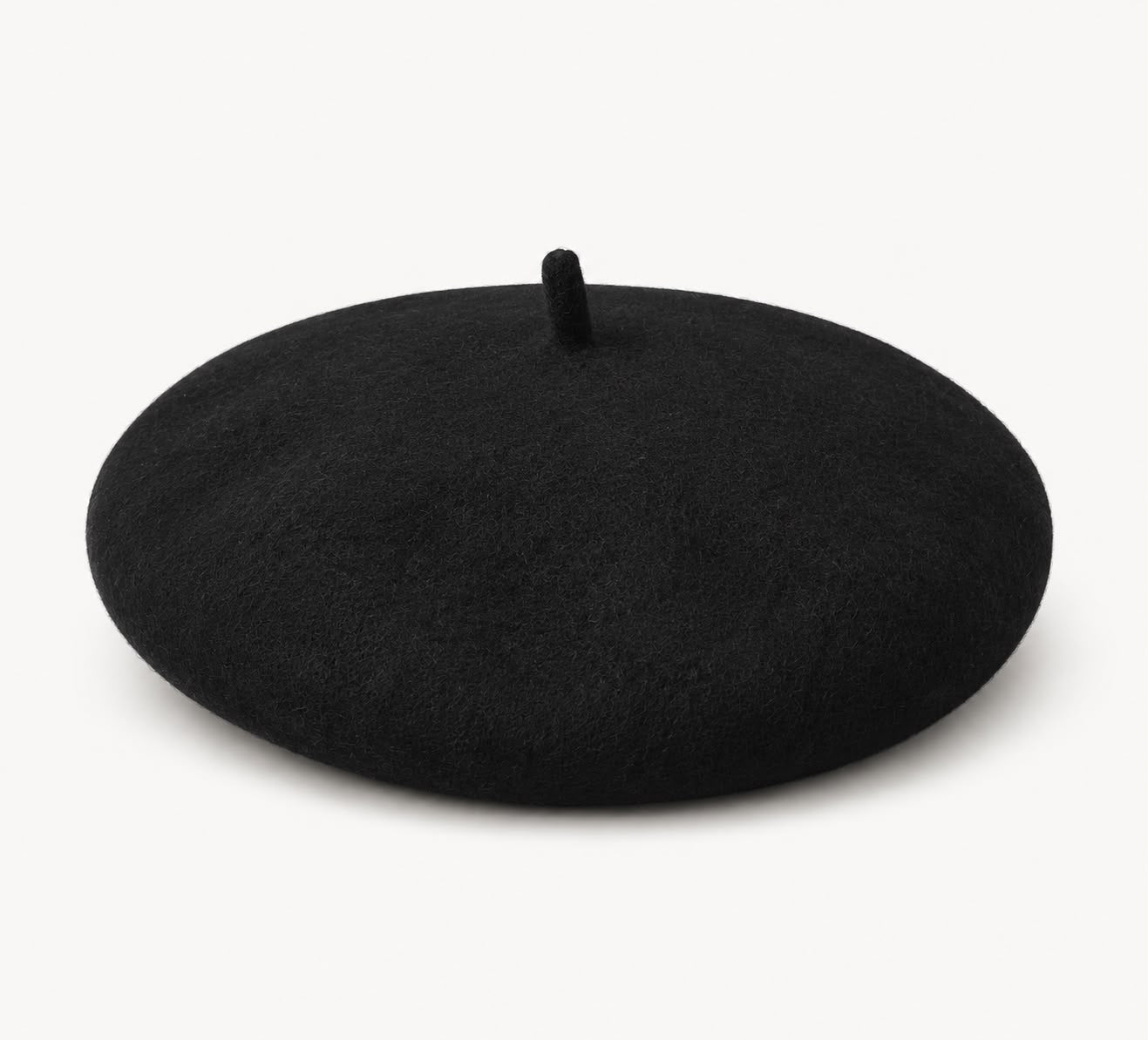 Béret Laine Femme Noir
