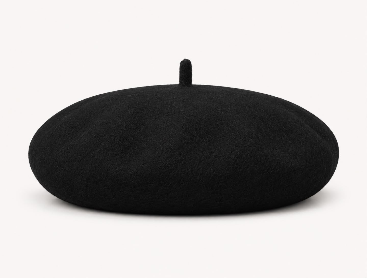 Béret Laine Femme Noir