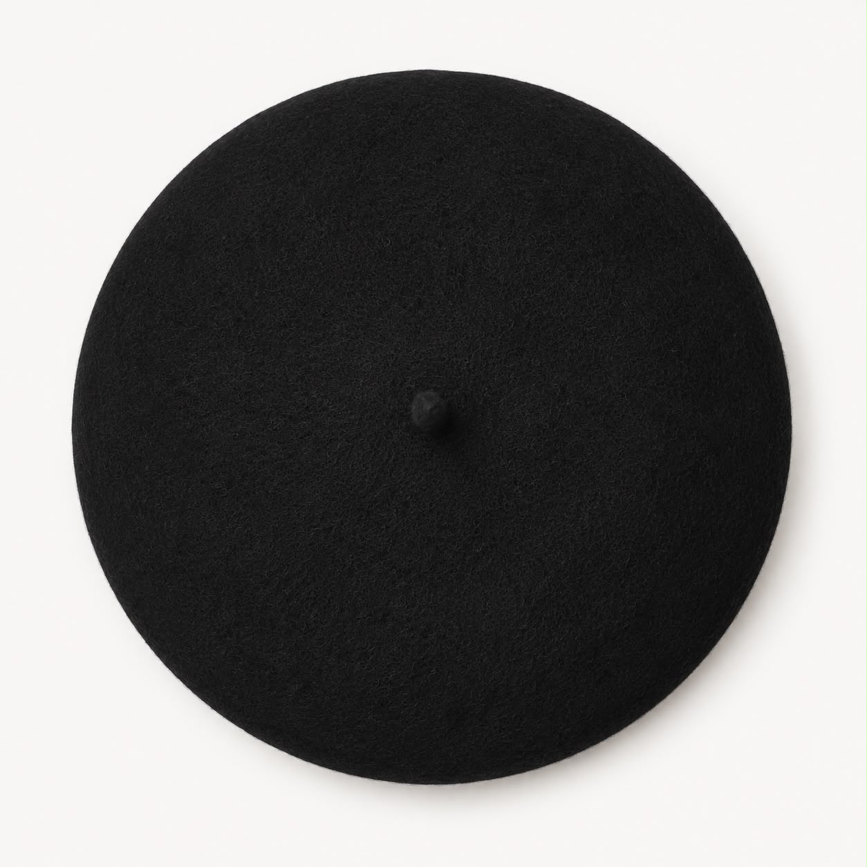Béret Laine Femme Noir